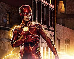 cool math art Flash suit from The Flash movie