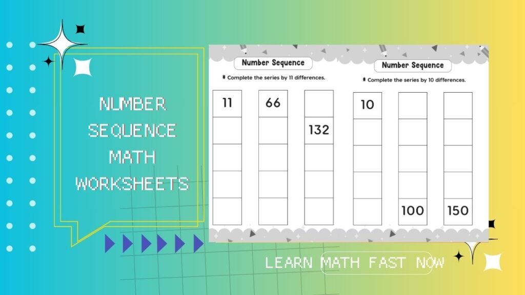 Number Sequence Math Worksheets Thumbnail